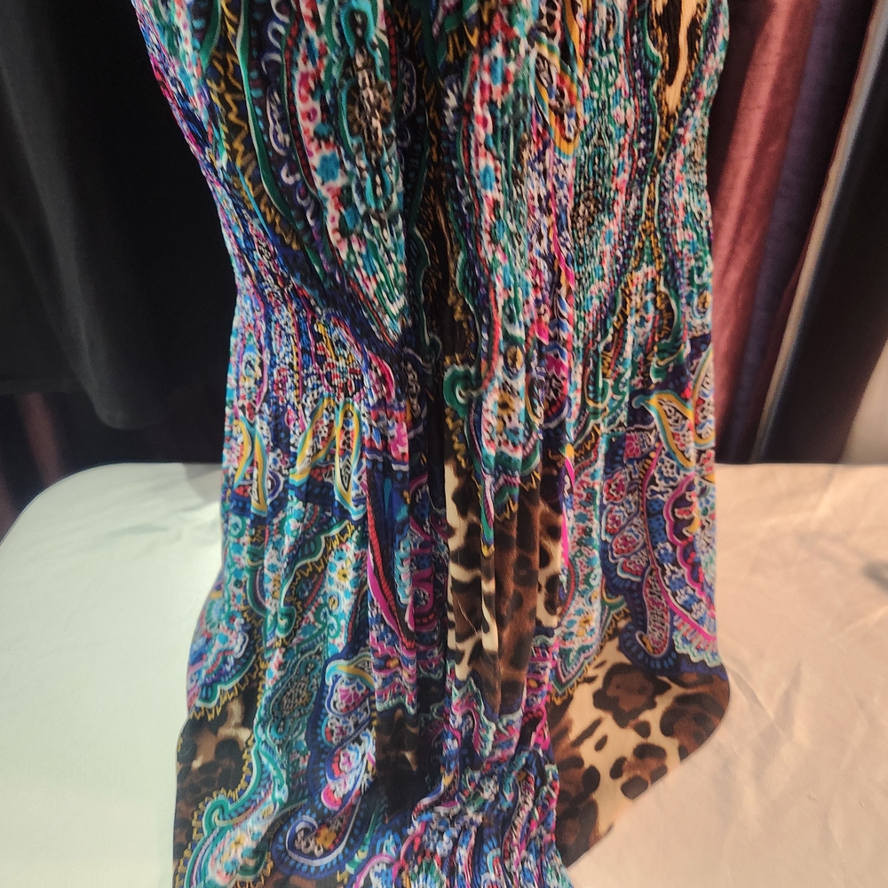 Sunny Leigh Multicolor Paisley and Leopard Blouse - Picture 6 of 14